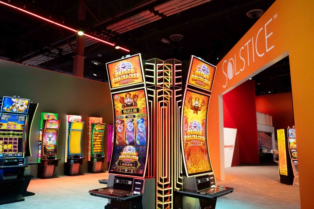 Konami heralds ICE 2026 debut of Konami Online Interactive and Solstice casino game machine 2 The Solstice cabinet